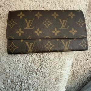 Louis Vuitton Brown Monogram Canvas Long Wallet